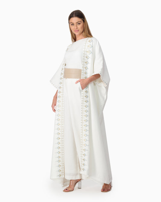 LOOR Off-white Abaya