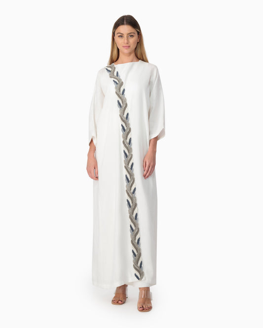 Jadeel Off-white Abaya