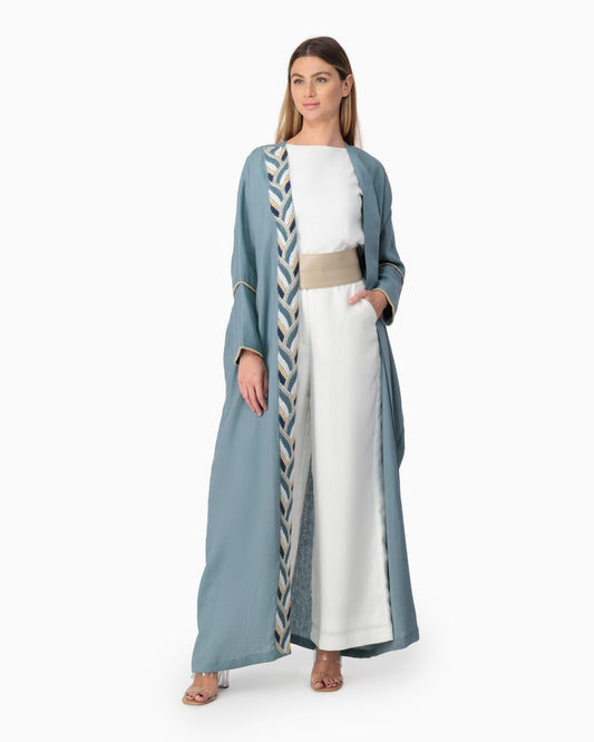 Jadeel Ocean green Abaya