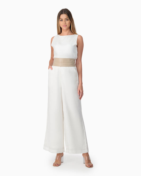 Sleeveless top with pants set