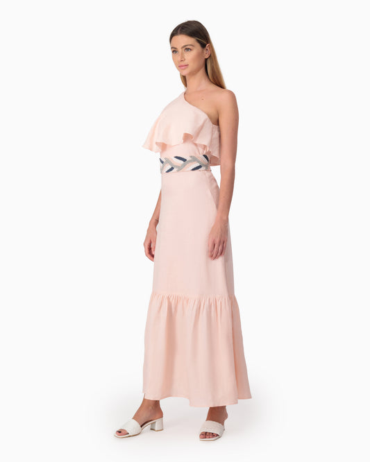 Dress with Jadeel belt