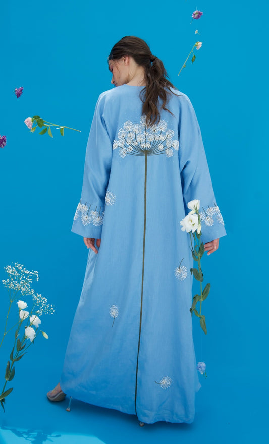 Majestic Dandelion Abaya