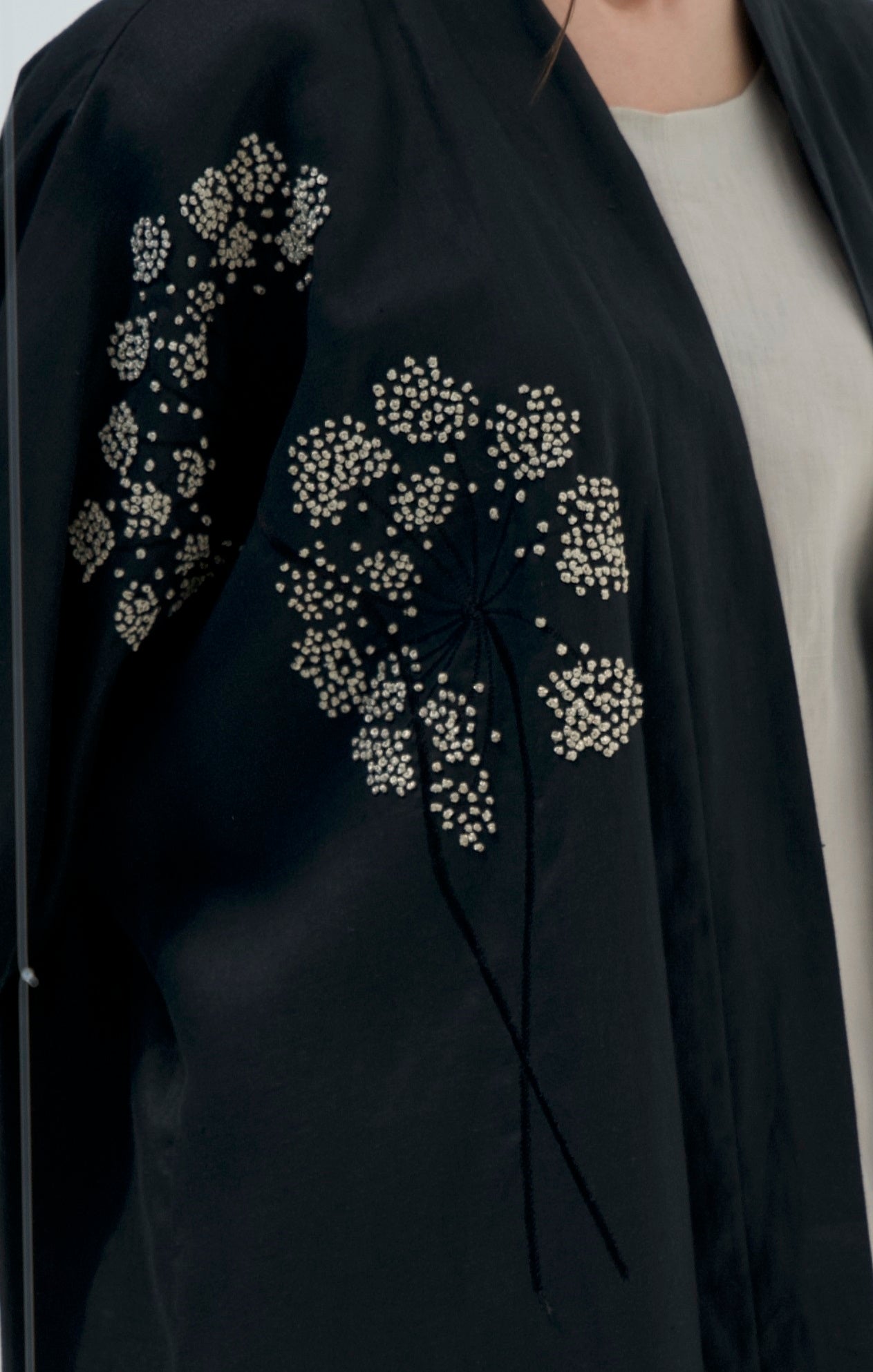 Dandelion Abaya Puff Sleeve