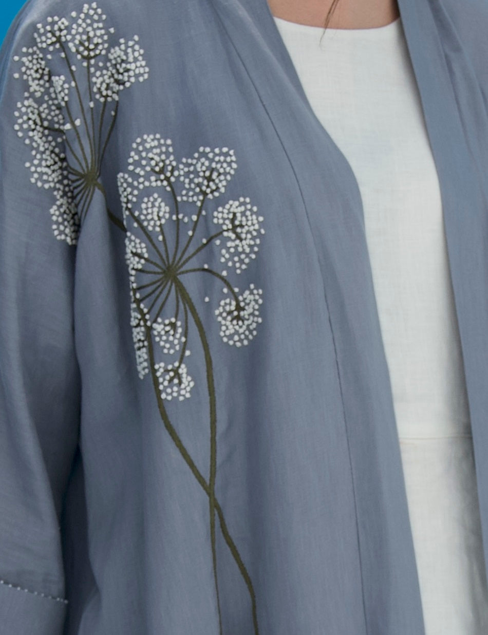 Dandelion Abaya Puff Sleeve