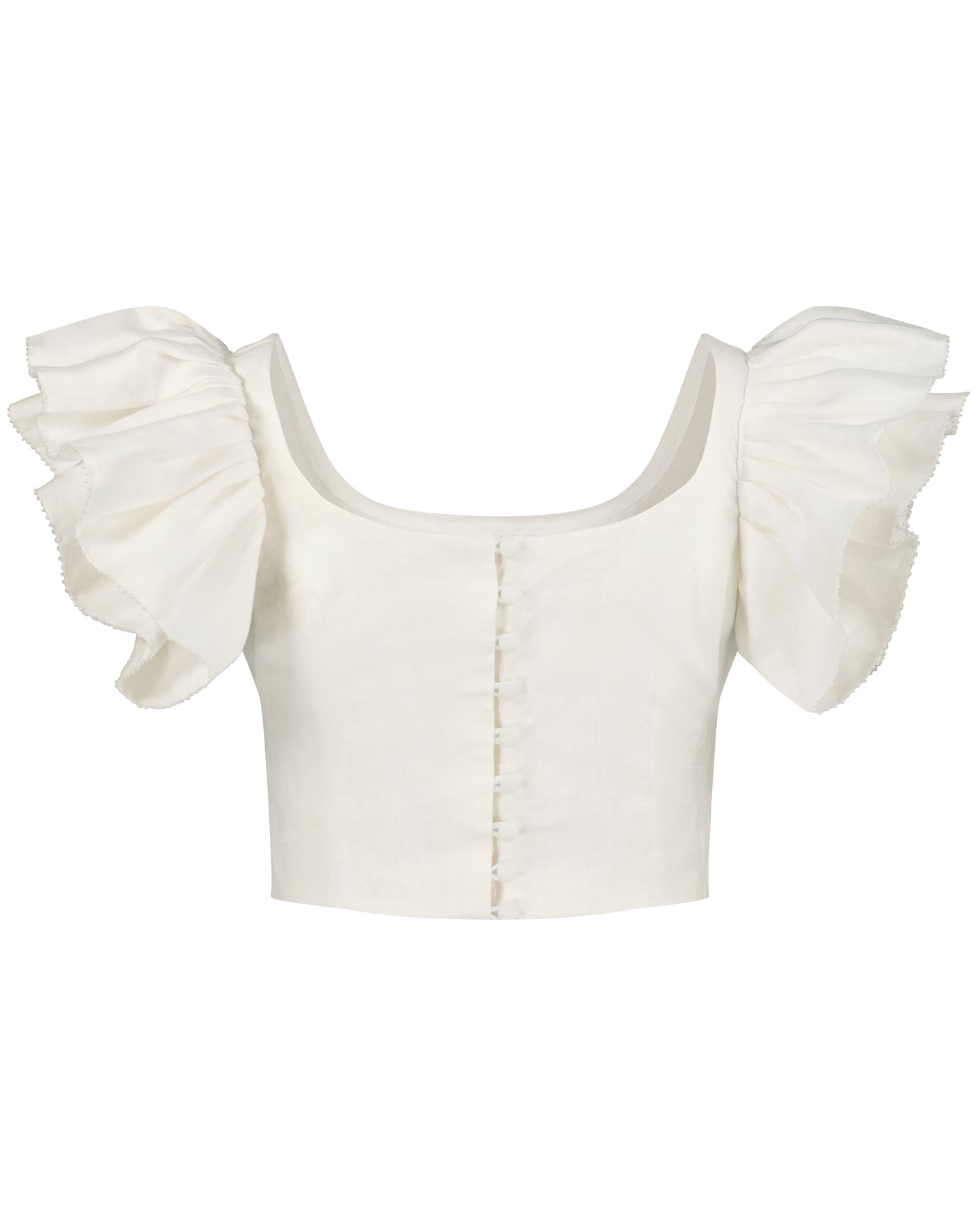 Butterfly ruffled top